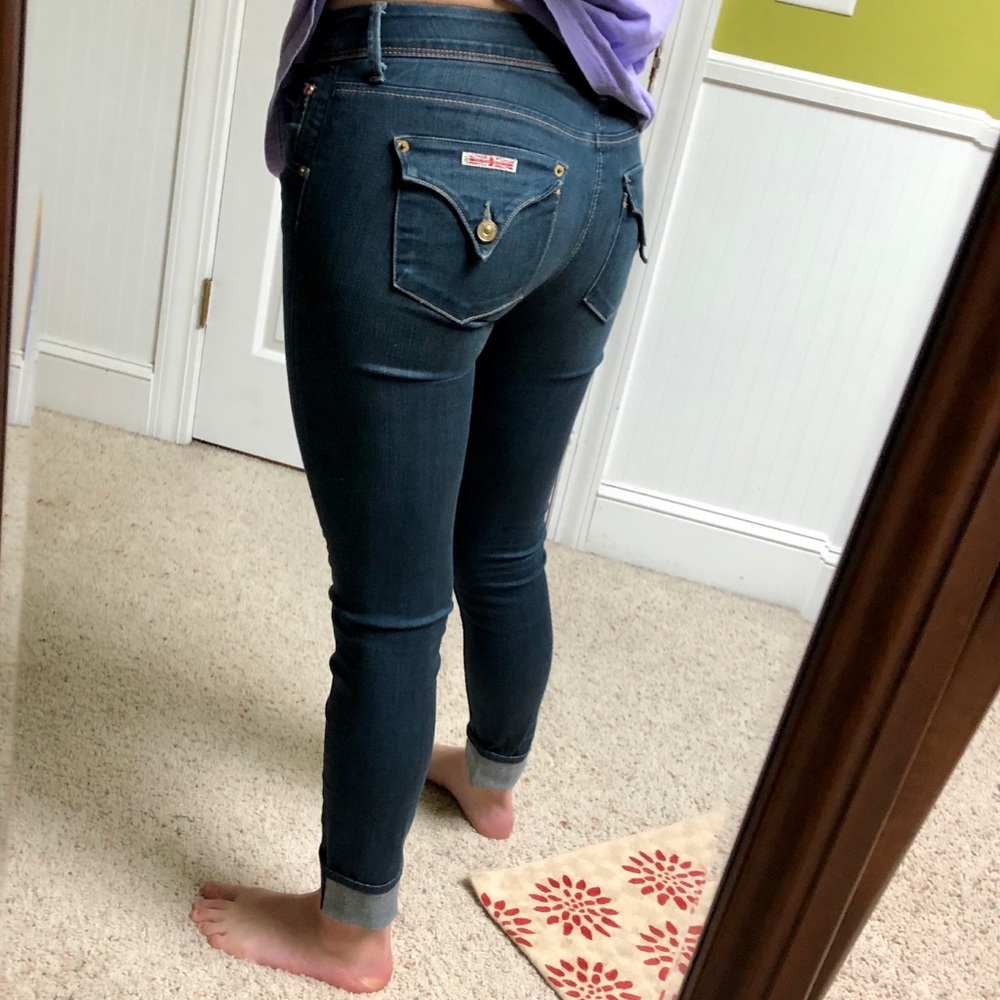 Hudson Collin Mid-rise skinny jeans